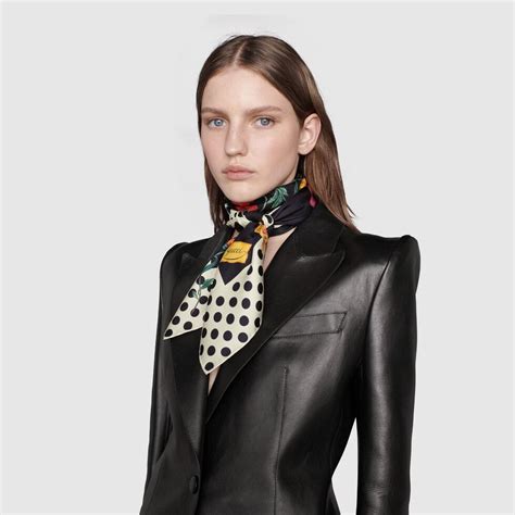 gucci polka dot scarf|gucci wraps for women.